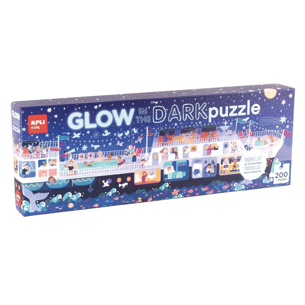 PUZZLE GLOW IN THE DARK BARCO 200 PIEZAS