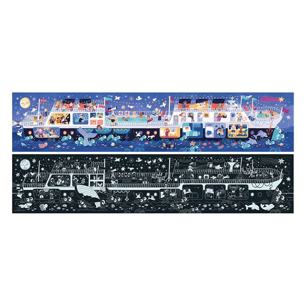 PUZZLE GLOW IN THE DARK BARCO 200 PIEZAS - Imagen 2
