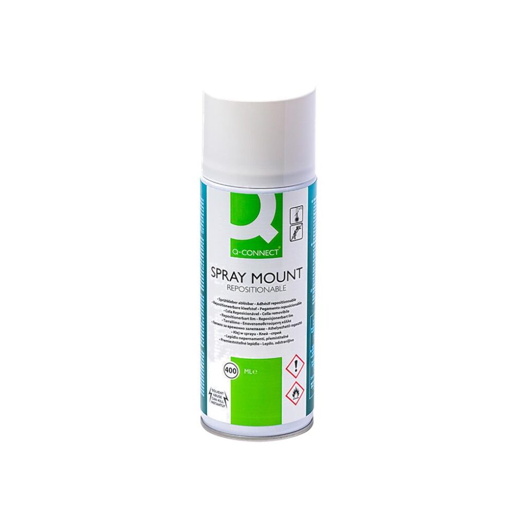 PEGAMENTO ADHESIVO SPRAY Q-CONNECT REPOSICIONABLE 400 ML