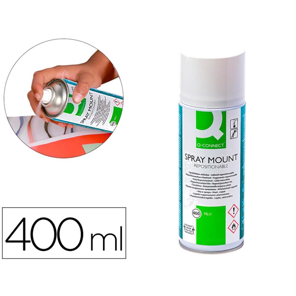 Alternative view of PEGAMENTO ADHESIVO SPRAY Q-CONNECT REPOSICIONABLE 400 ML