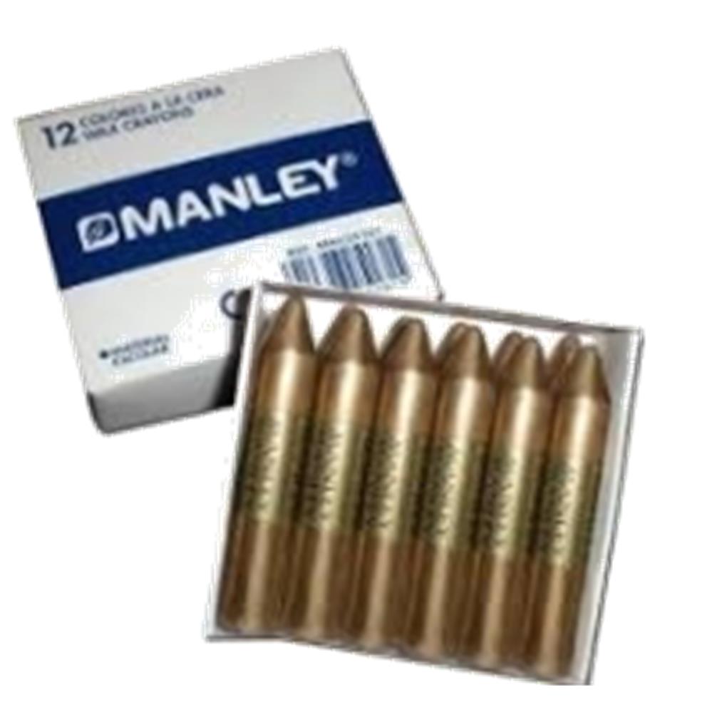 CERAS MANLEY UNICOLOR 12 UDS - Nº 74 ORO
