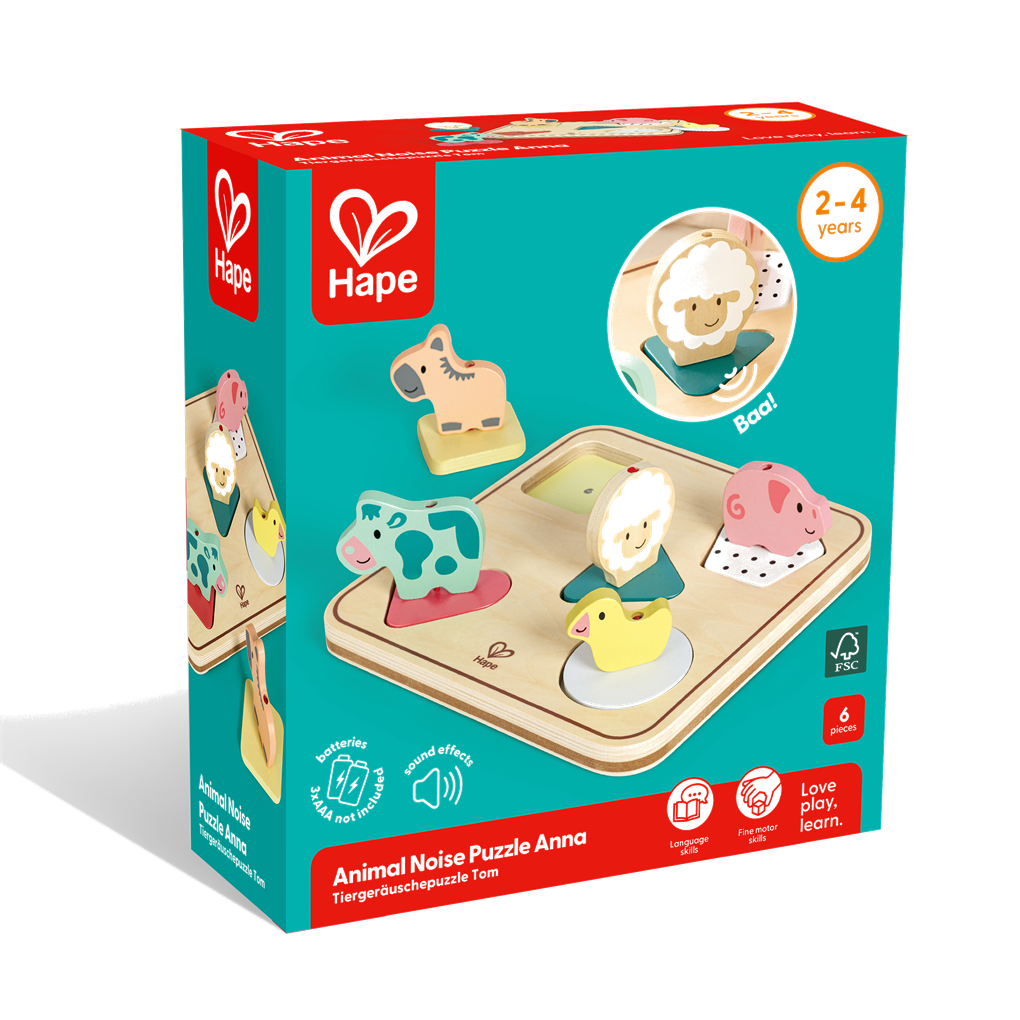 PUZZLE DE SONIDOS ANIMALES TOM HAPE