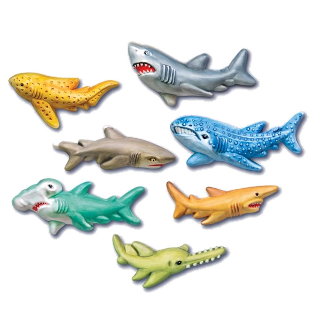 MOULD & PAINT IMANES DE TIBURONES GLOW IN THE DARK - Imagen 2