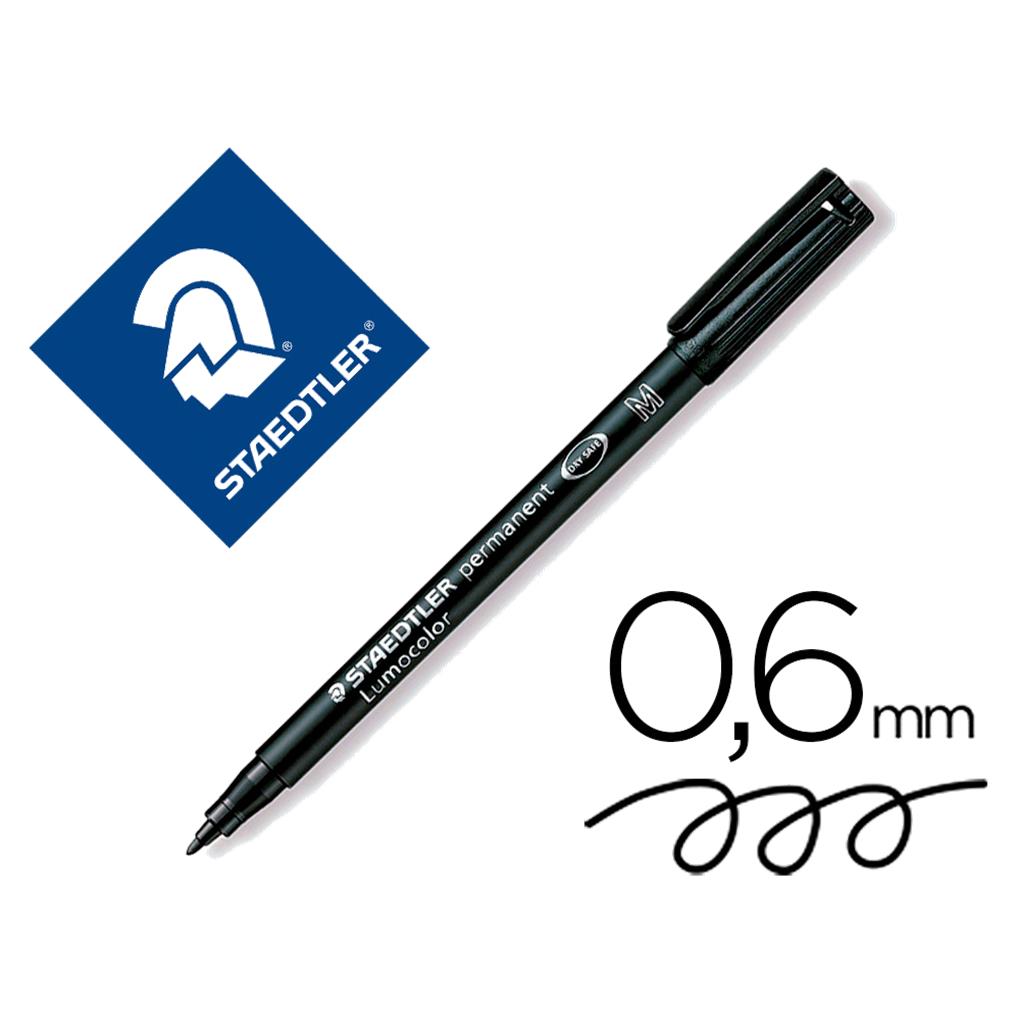 ROTULADOR LUMOCOLOR PERMANENTE PUNTA M 317 - NEGRO