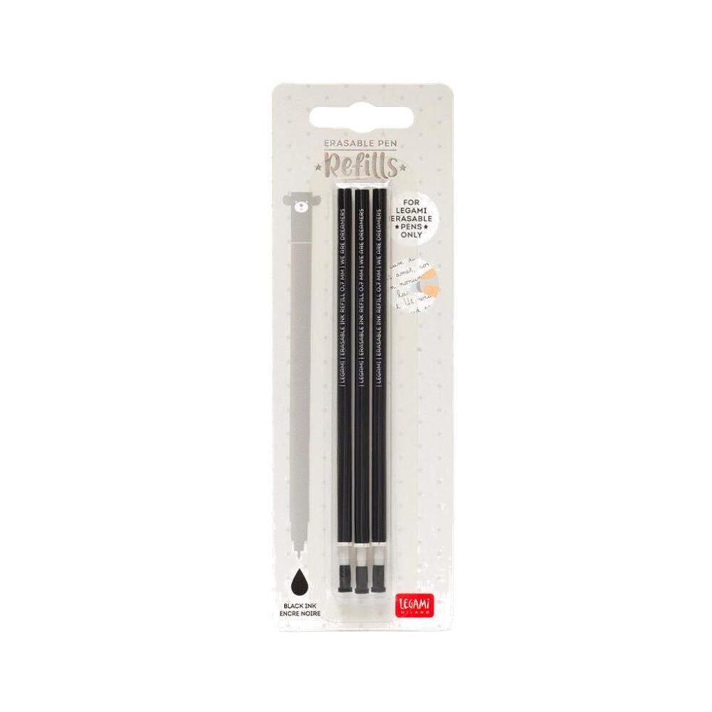 RECAMBIO BOLIGRAFO BORRABLE NEGRO LEGAMI