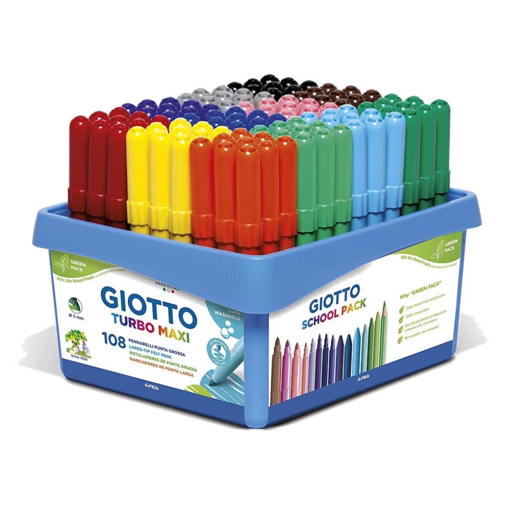 ROTULADOR GIOTTO TURBO MAXI SCHOOLPACK 108 UDS.