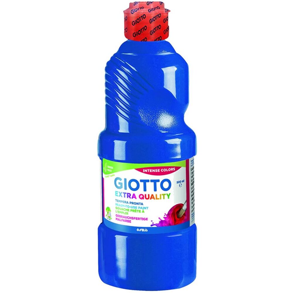 BOTELLA TEMPERA GIOTTO 500 ML - AZUL OSCURO