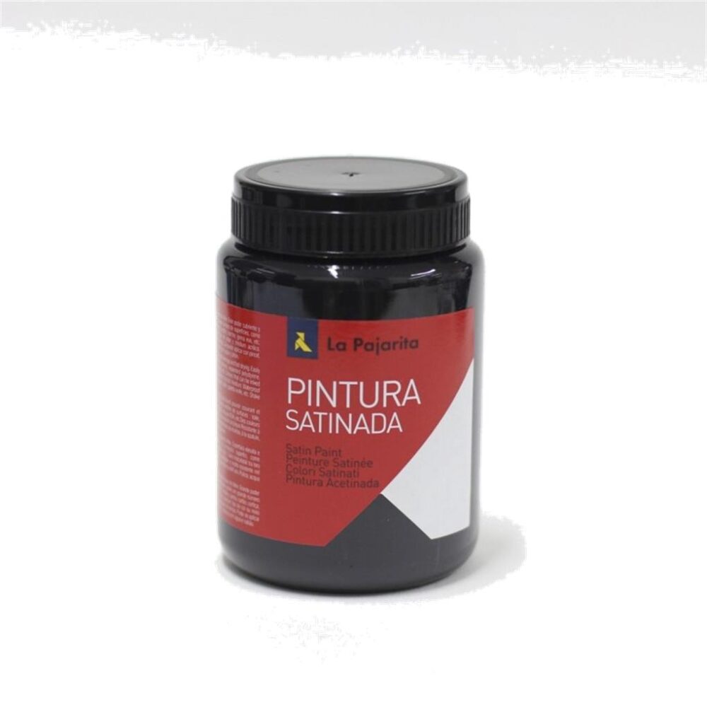 PINTURA SATINADA LA PAJARITA 375ML - NEGRO L-22
