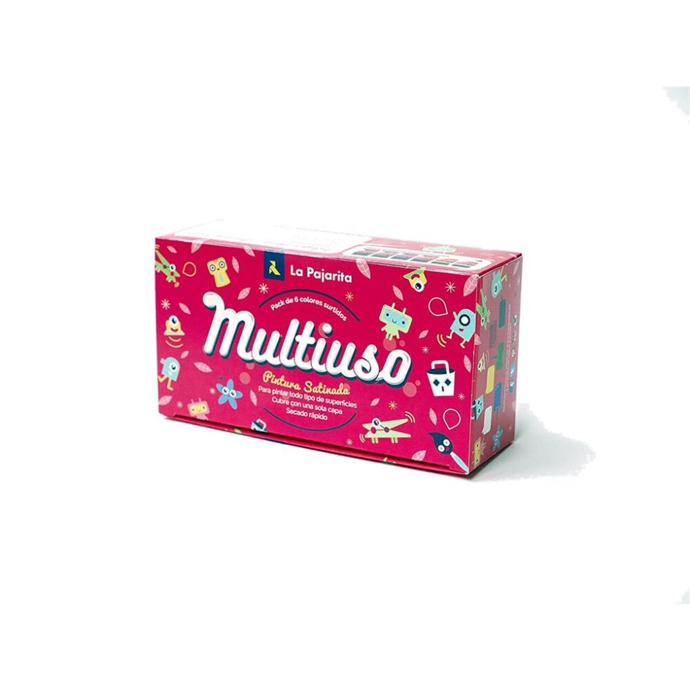 PINTURA SATINADA  LATEX 35 ML 6 COLORES