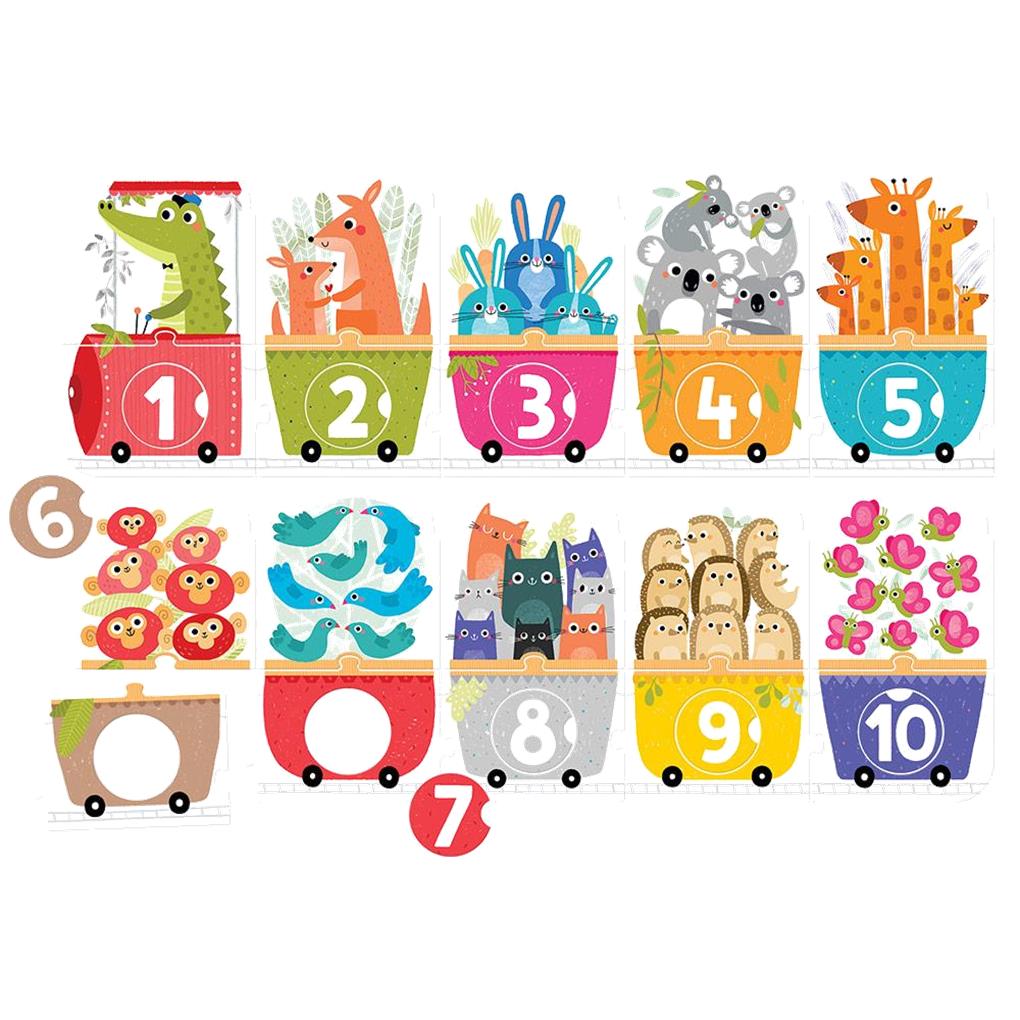 PUZZLE EL TREN DE LOS NUMEROS - Imagen 3