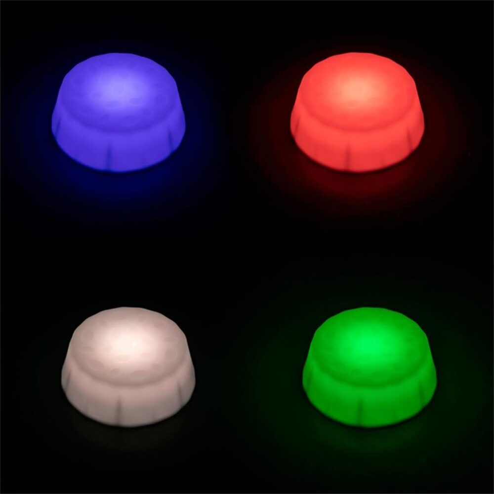 BASES REDONDAS CON ILUMINACION LED – SET DE 6