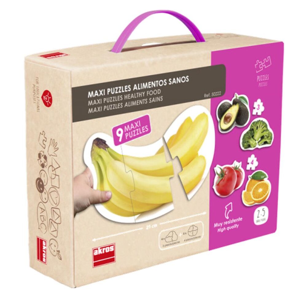 MAXI PUZZLES ALIMENTOS SANOS AKROS