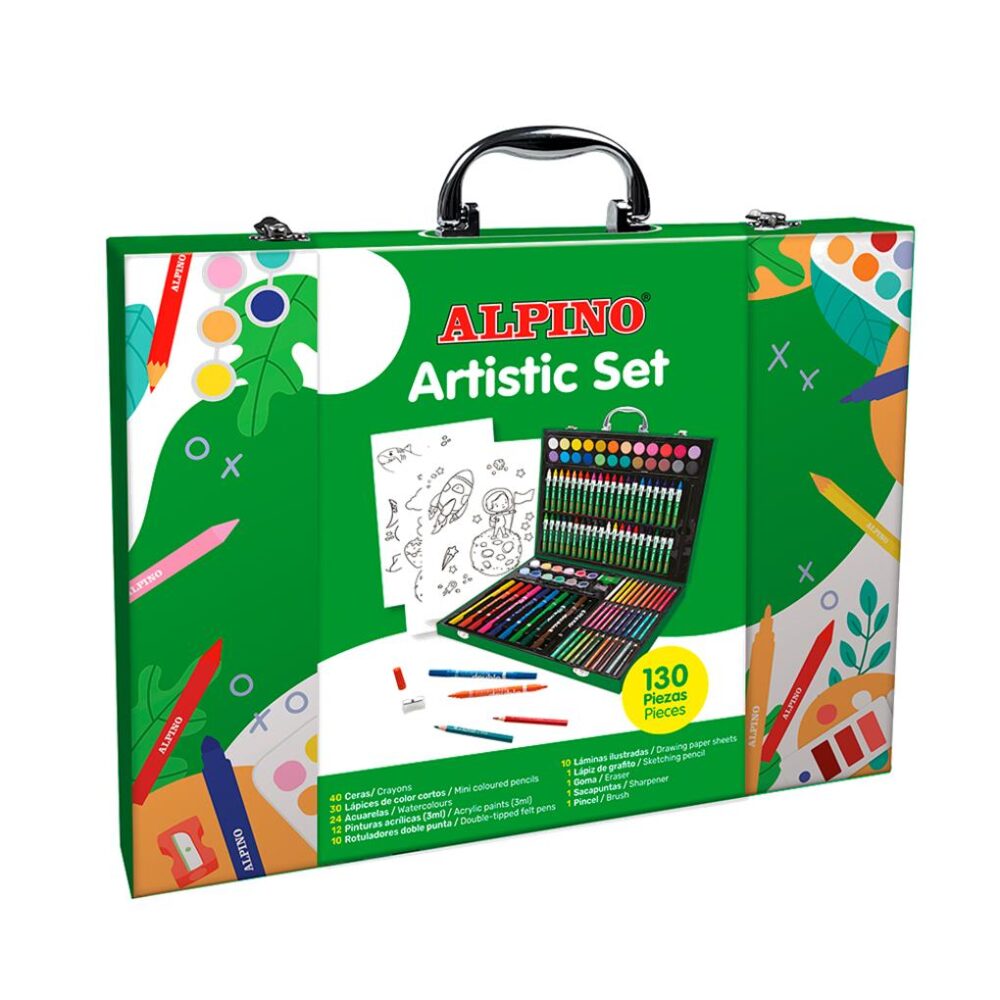 MALETIN ALPINO ARTISTIC SET 130 PIEZAS