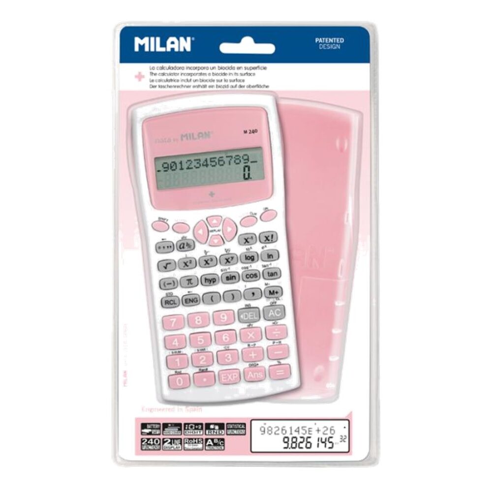 BLISTER CALCULADORA CIENTIFICA 240F ROSA