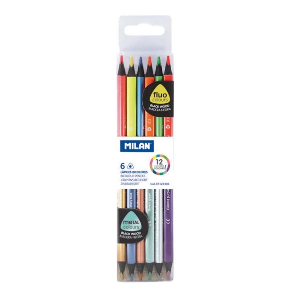 ESTUCHE 6 LAPICES FLUOMETAL