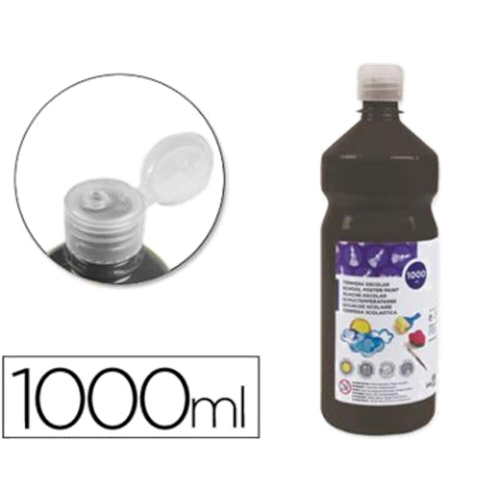 TEMEPRA LIQUIDA LIDERPAPEL ESCOLAR 1000 ML NEGRO