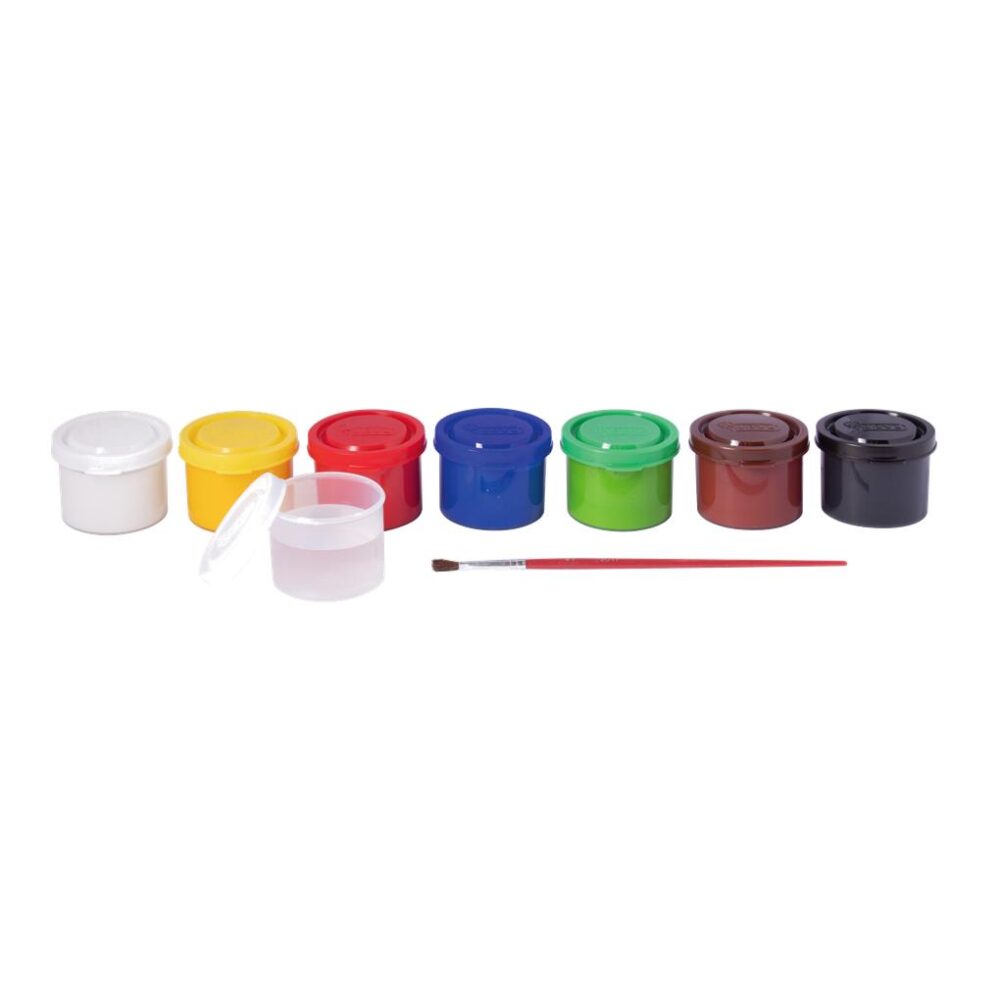 ESTUCHE JOVI TEMPERA 7 BOTES 35ML COLORES SURTIDOS+PINCEL