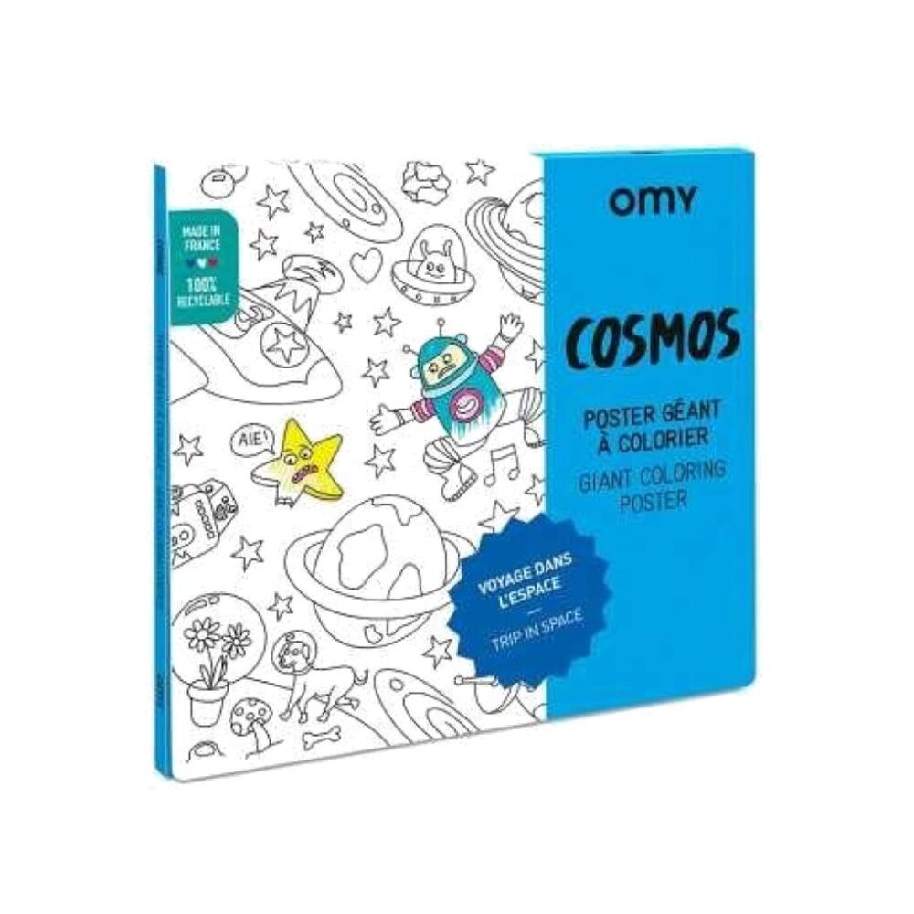 POSTER XL OMY COSMOS PARA COLOREAR 100X70