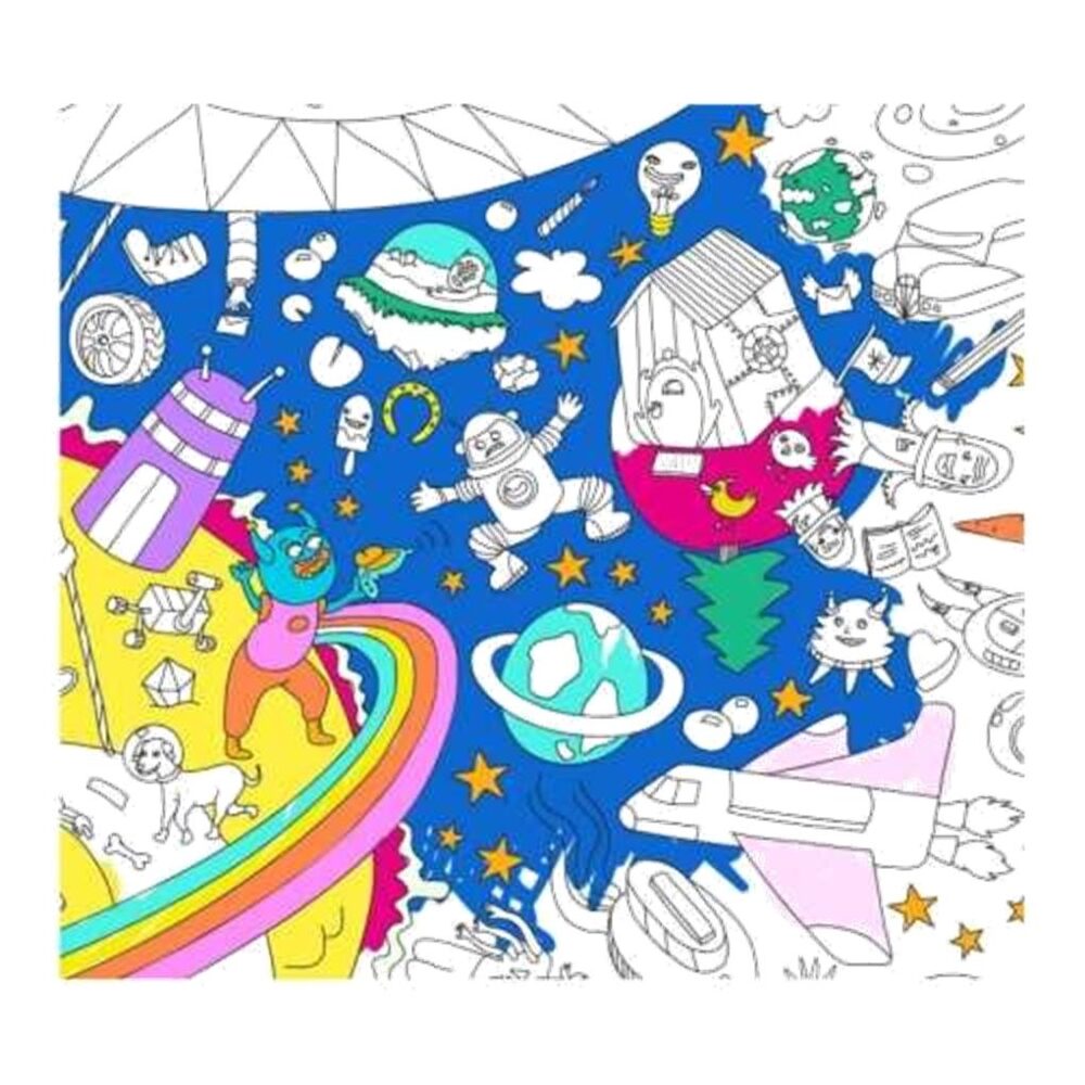 Alternative view of POSTER XL OMY COSMOS PARA COLOREAR 100X70