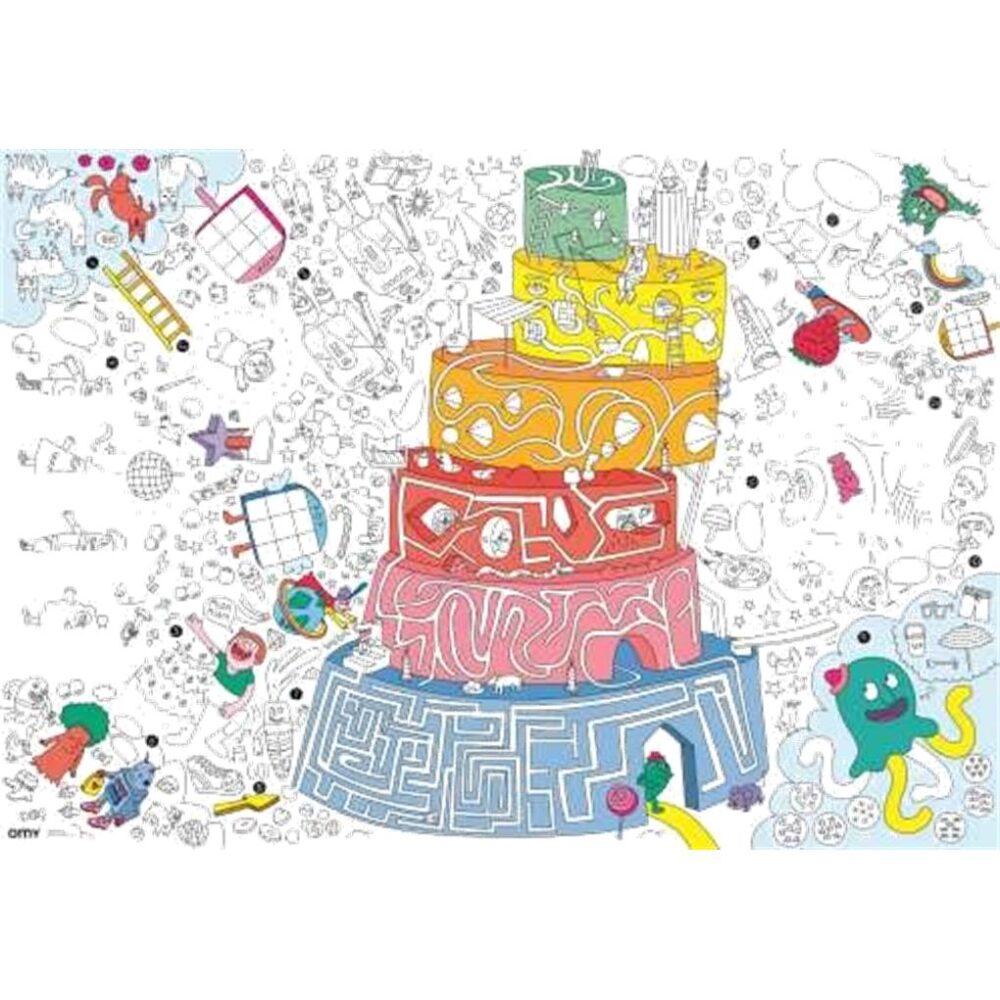 Alternative view of POSTER XL OMY GAMES PARA COLOREAR + PINTURAS