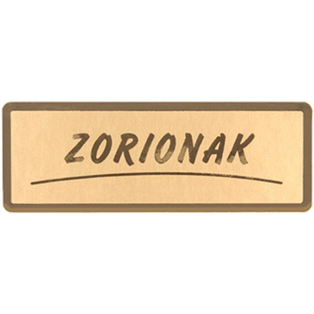ROLLO DE 300 ETIQUETAS STAMPING 50 X 18 ORO ZORIONAK