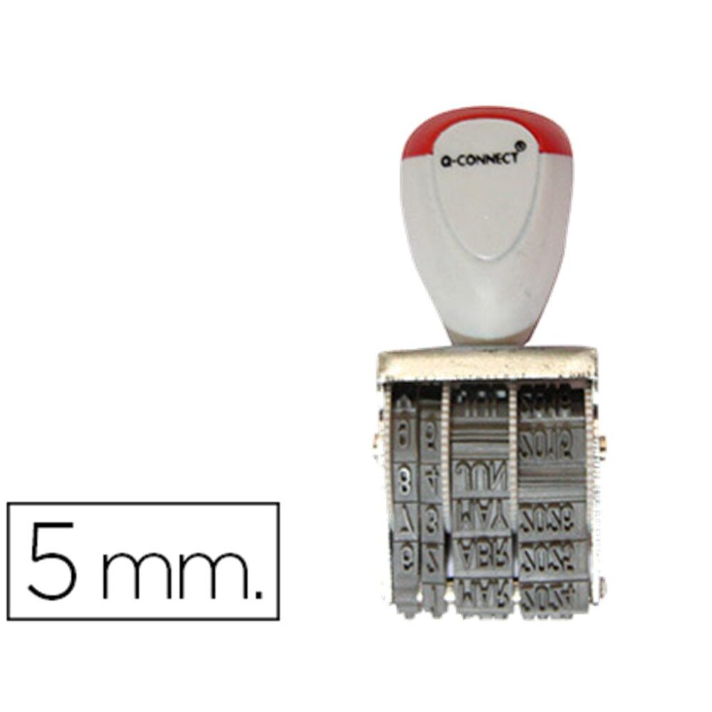 FECHADOR Q-CONNECT CON BANDA PARA 12 AÐOS INCLUIDO DIA-MES-AÐO 5 MM