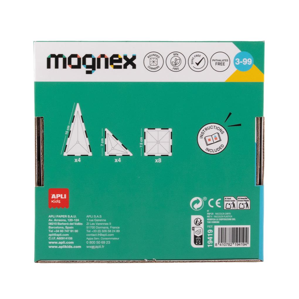 JUEGO DE CONSTRUCCION MAGNETICO MAGNEX 16 PIEZAS - Imagen 3