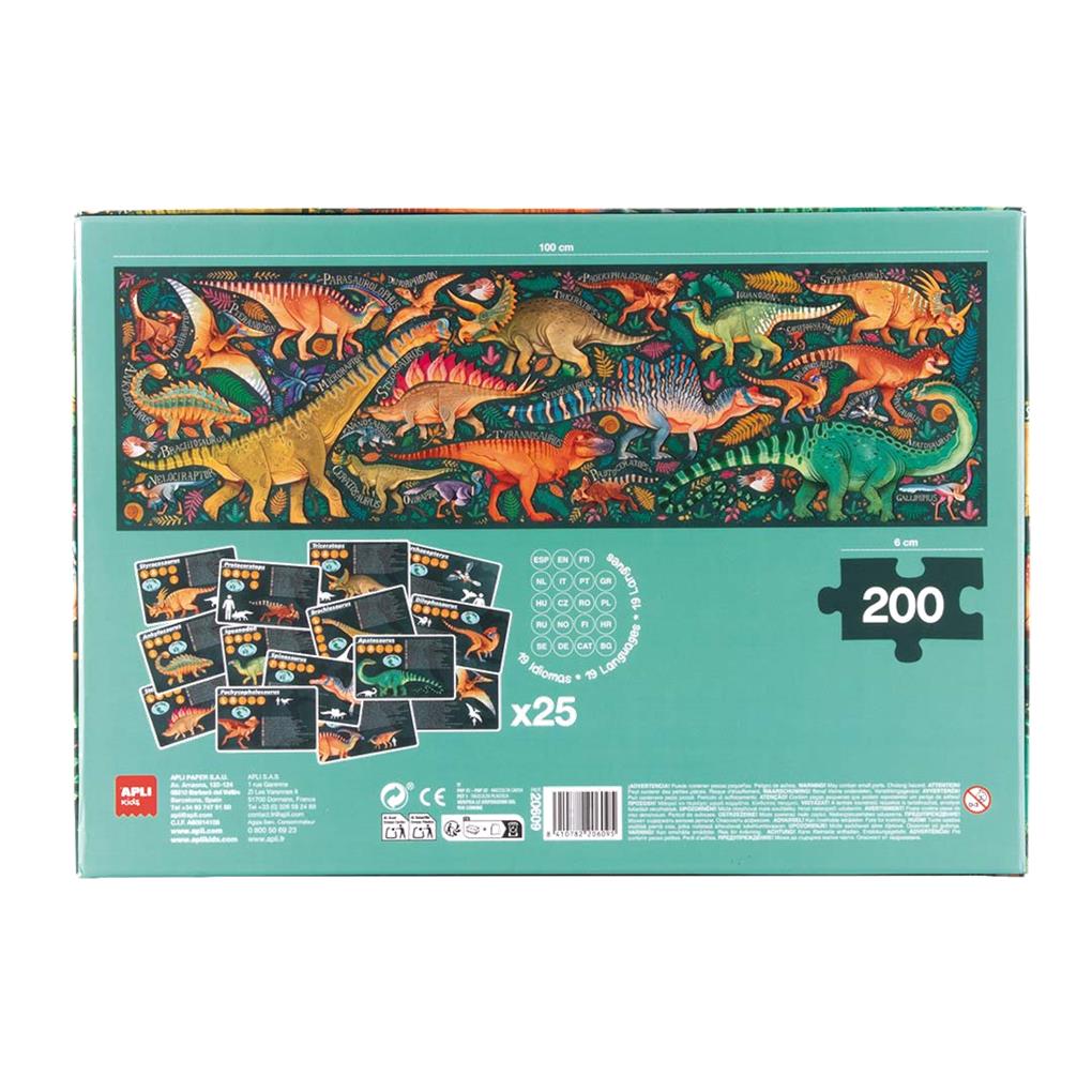 PUZZLE ANIMALES EXTINGUIDOS DINOS 200 PIEZAS - Imagen 4