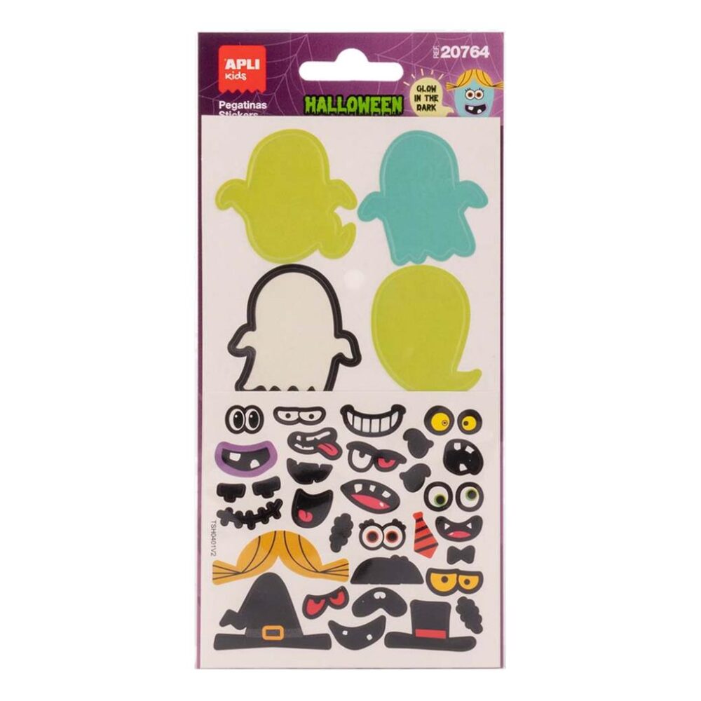 PEGATINAS GLOW IN THE DARK HALLOWEEN CREA TU FANTASMA