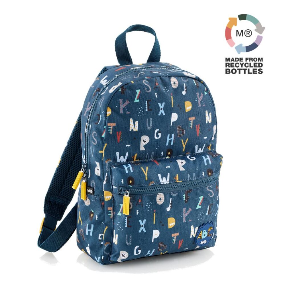 MINI MOCHILA RECICLADA ABC