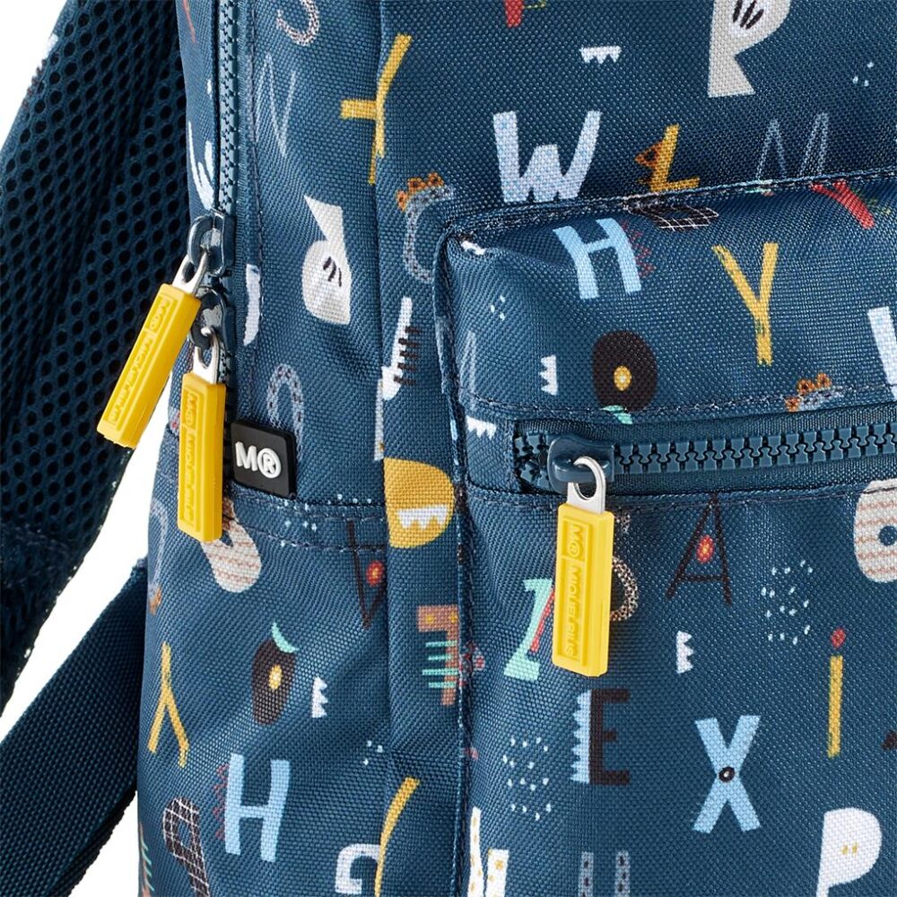 Alternative view of MINI MOCHILA RECICLADA ABC
