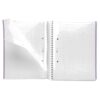 CUADERNO TAPA DURA A5 CUADRICULA 100 HOJAS MENSAJE LAVANDA - Imagen 2