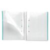 CUADERNO TAPA DURA A5 CUADRICULA 100 HOJAS MENSAJE TURQUESA - Imagen 2