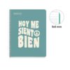 CUADERNO TAPA DURA A5 CUADRICULA 100 HOJAS MENSAJE TURQUESA - Imagen 3