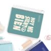 CUADERNO A6 CUADRICULA 100 HOJAS MENSAJE COLOR TURQUESA - Imagen 3