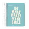 CUADERNO A6 CUADRICULA 100 HOJAS MENSAGE CELESTE