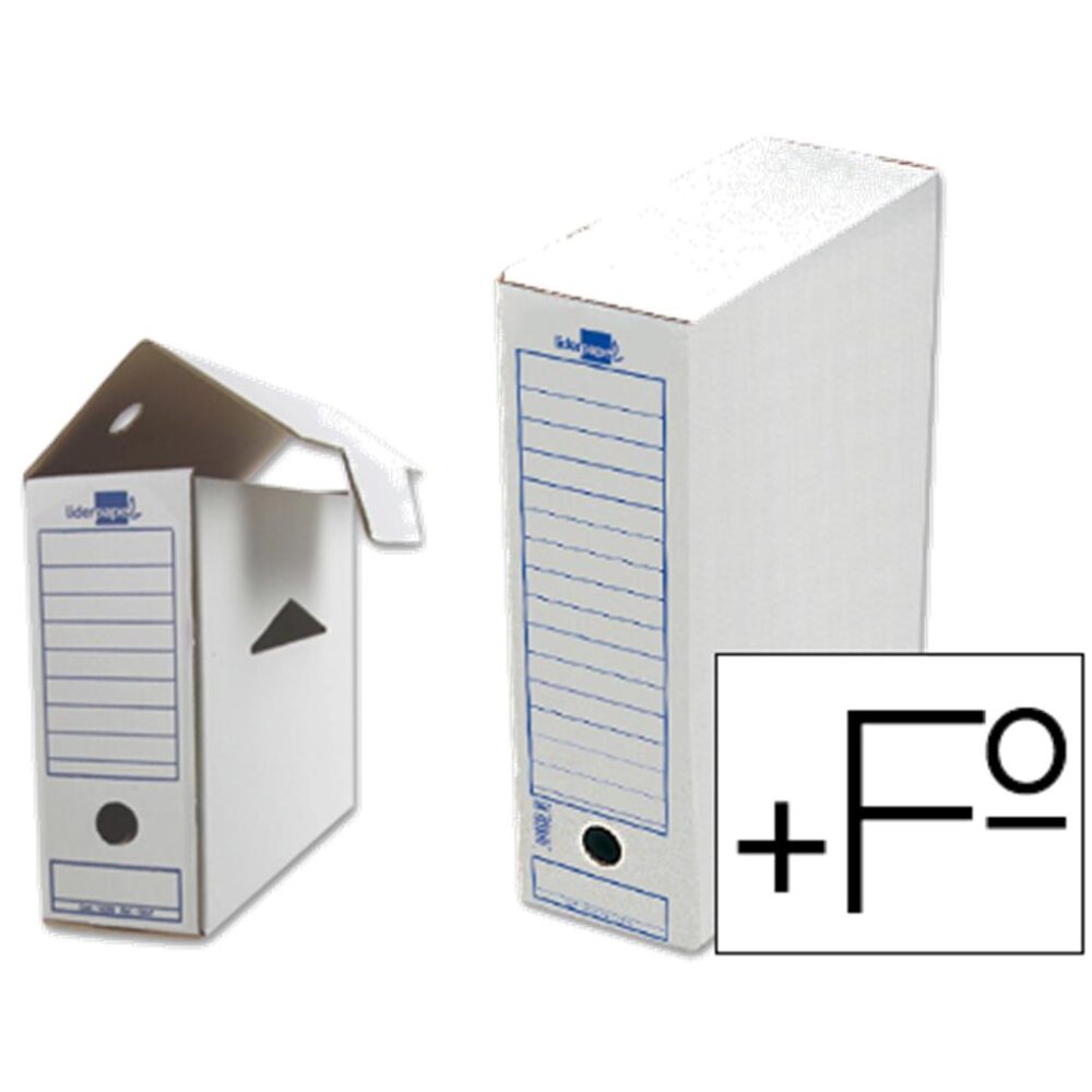 CAJA ARCHIVO DEFINITIVO LIDERPAPEL 105 FOLIO PROLONGADO