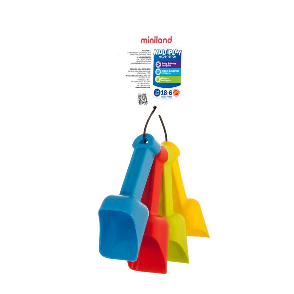 SET PALAS HARINERAS BABY  (4 PCS. - COLORES SURTIDOS)