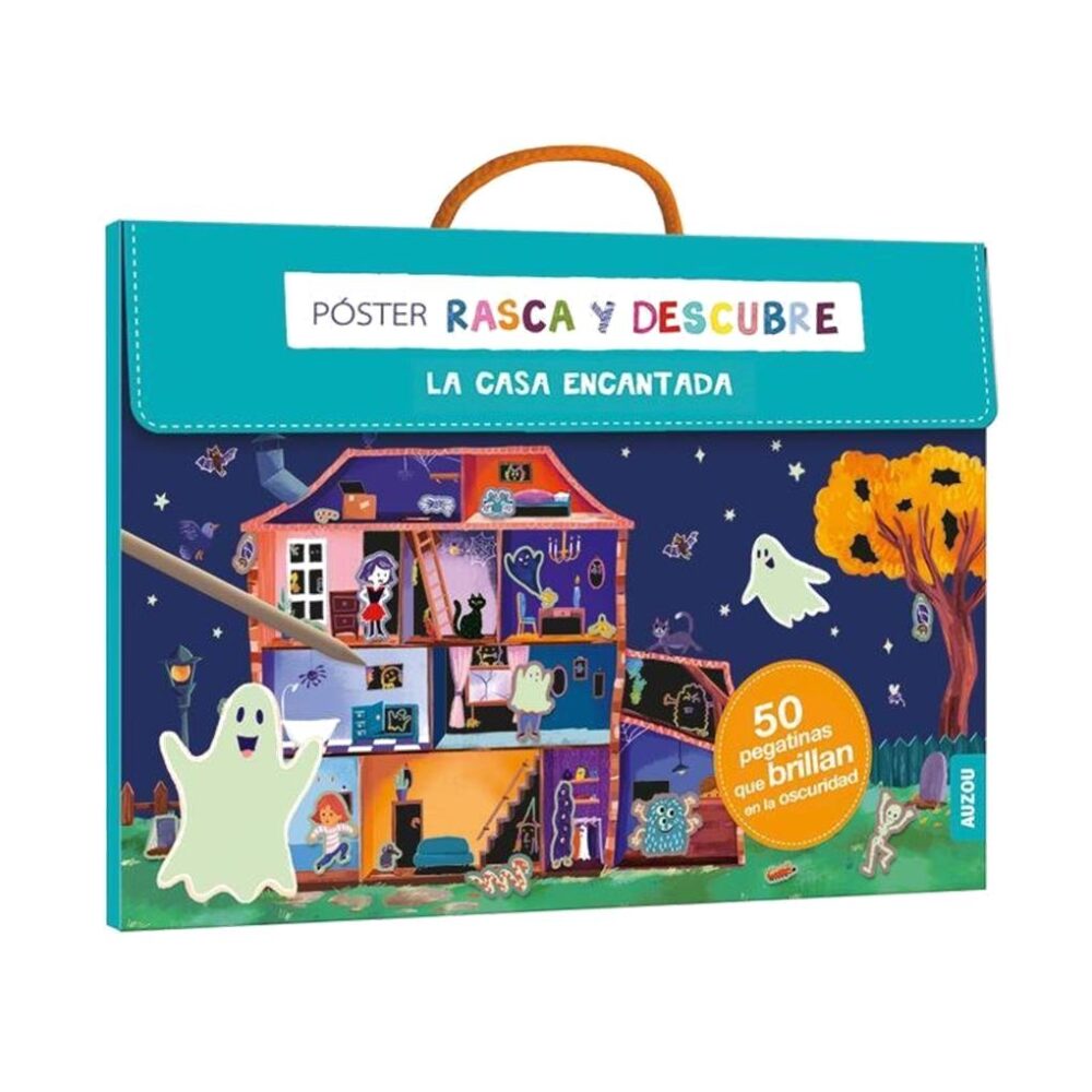 POSTER RASCA Y DESCUBRE LA CASA ENCANTADA