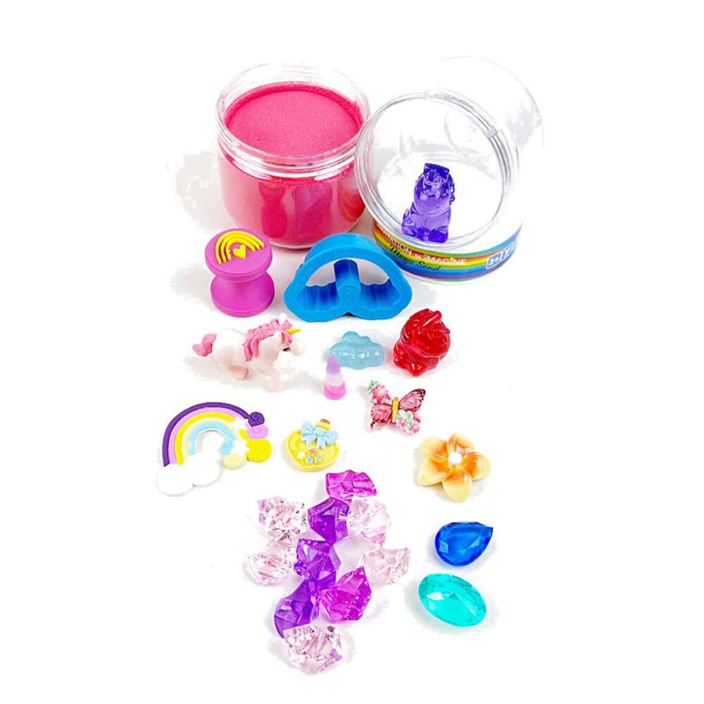 ARENA MAGICA EN BOTE CON ACCESORIOS UNICORNIO