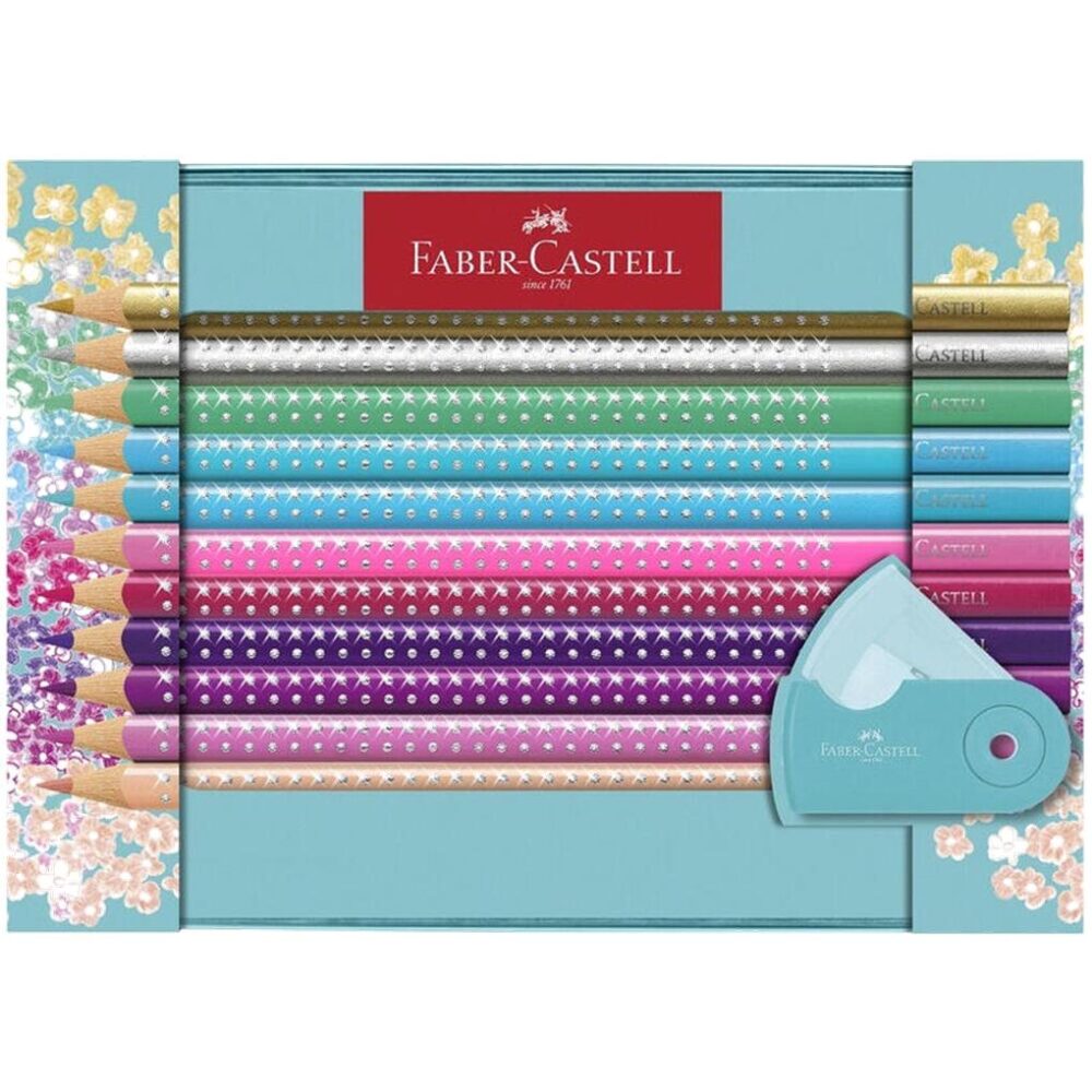 ESTUCHE METAL CON 20 LAPICES COLORES