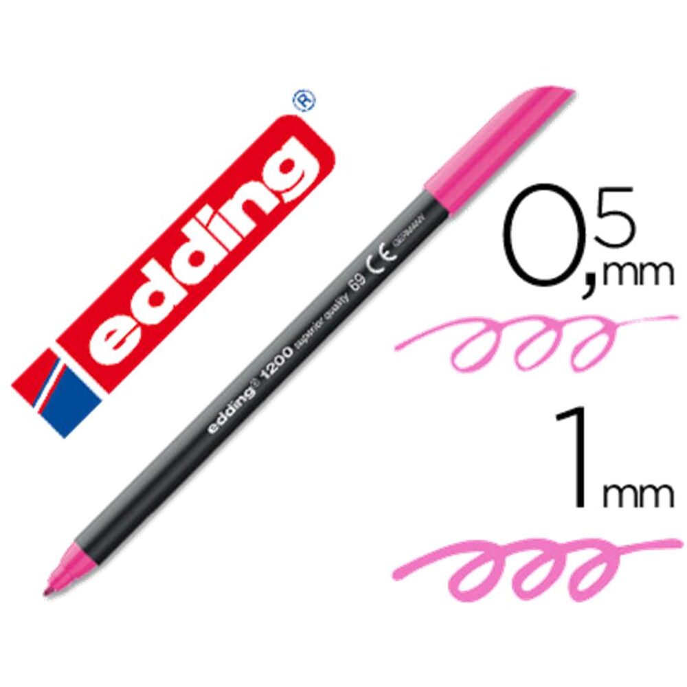 ROTULADOR EDDING 1200 UNIDAD - ROSA NEON Nº 69