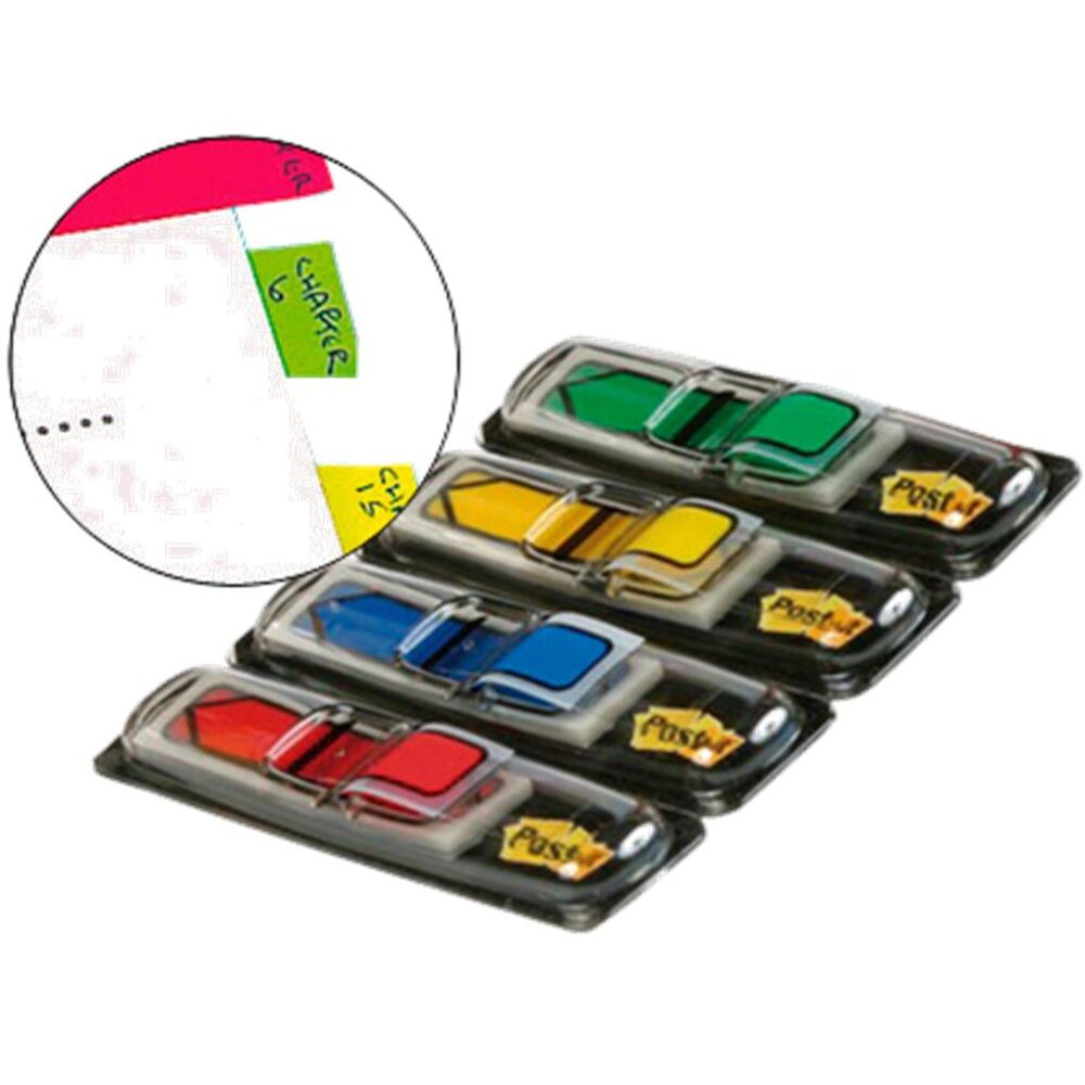 BANDERITAS SEPARADORAS FLECHAS DISPENSADOR 4 COLORES CLASICOSPOST-IT INDEX 684AR