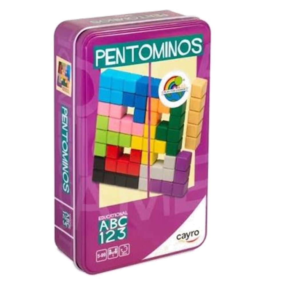 PENTOMINOS METAL BOX (100 % MADERA FSC)