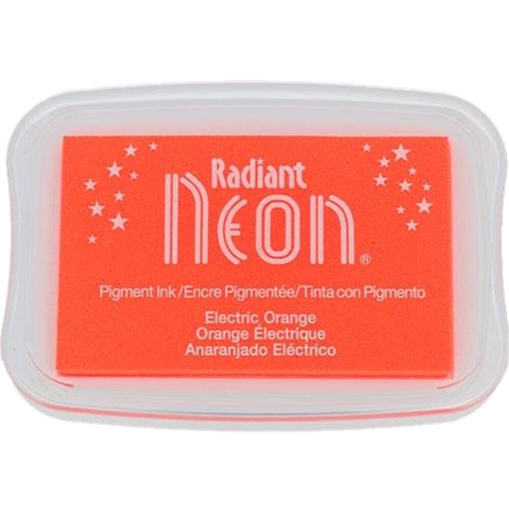 TINTA RADIANT NEON COLOR NARANJA ELECTRICO OPACA 96X63MM ALMOHADILLA