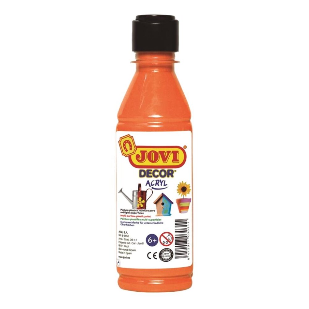 JOVIDECOR ACRYL  PINTURA MULTISUPERFICIE 250 ML COLOR - NARANJA