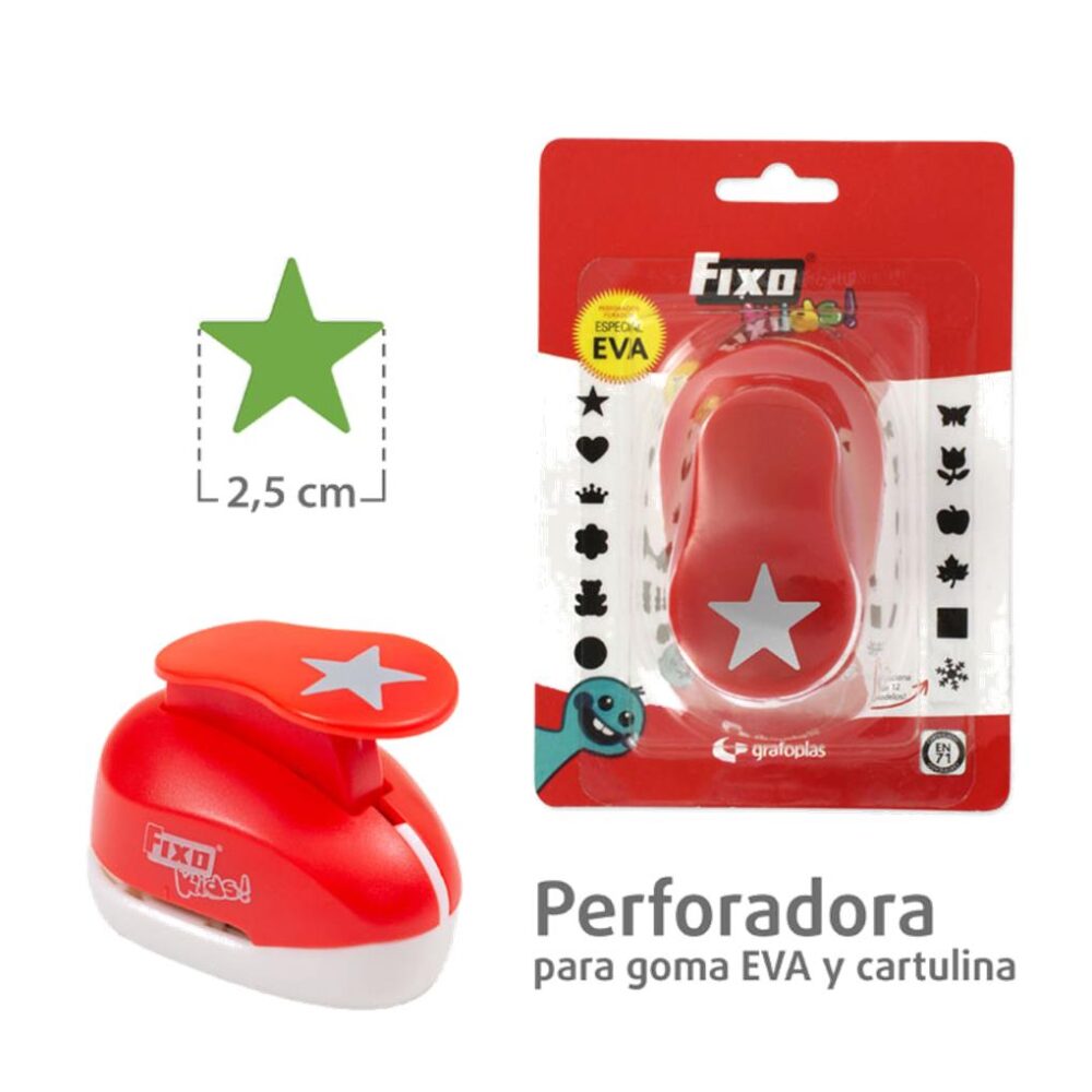PERFORADORA ESPECIAL GOMA EVA 2,5 CM - ESTRELLA