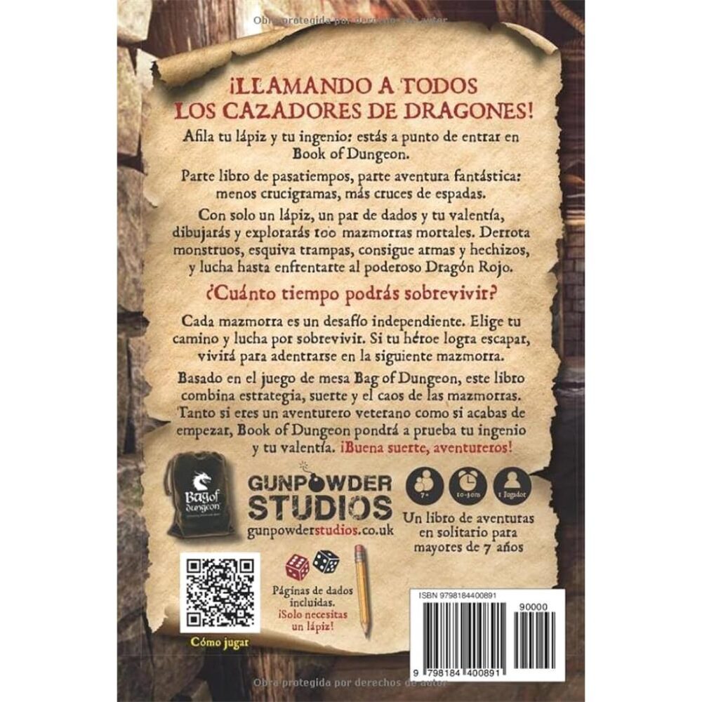 Alternative view of BOOK OF DUNGEON - DIBUJA TU PROPIA AVENTURA