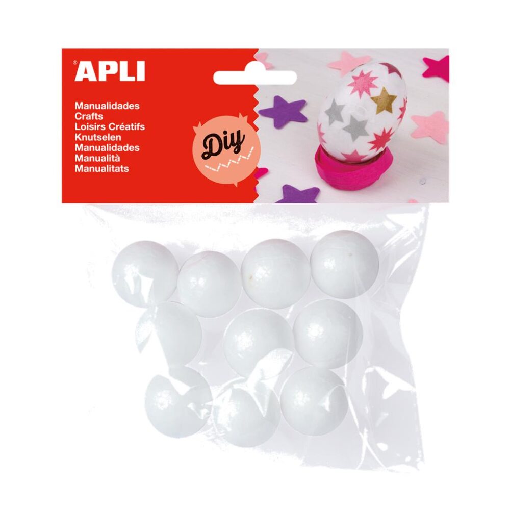 MATERIAL MANUALIDADES BOLAS POREXPAN Ø25MM            10 U
