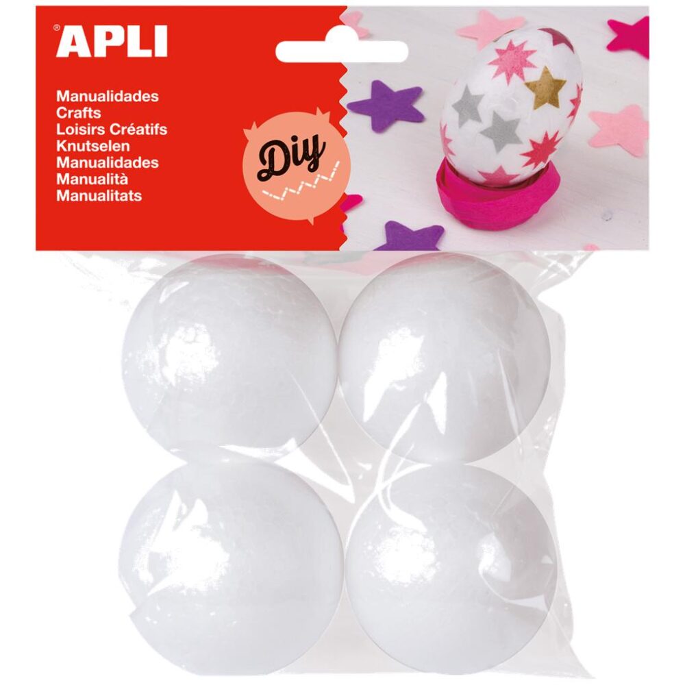MATERIAL MANUALIDADES BOLAS POREXPAN Ø45MM             4 U